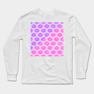 Pink purple watercolor floral pattern Long Sleeve T-Shirt